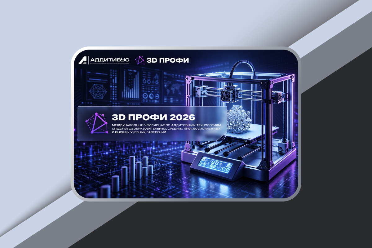 Изображение: Международный чемпионат по аддитивным технологиям «3D Профи» 2026