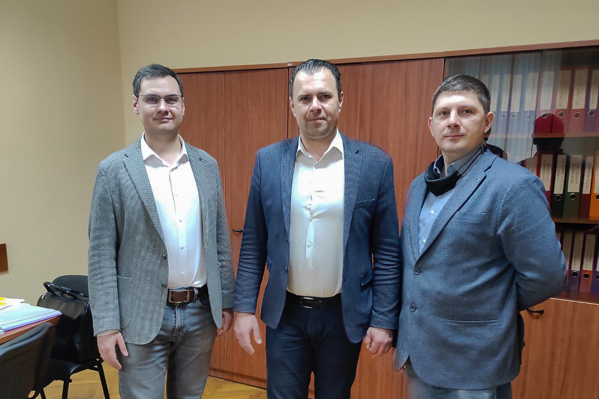 Представители ИММиТ провели переговоры и прочли лекции в Белорусско-Российском университете